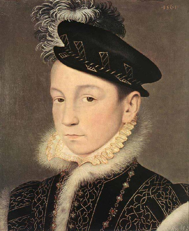 Francois Clouet Portrait of King Charles IX of France Sweden oil painting art